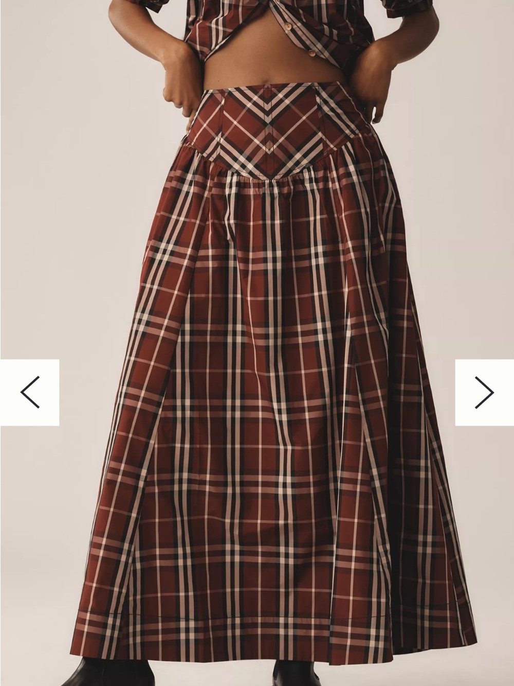Anthropology Maeve Drop Waist Taffeta Skirt